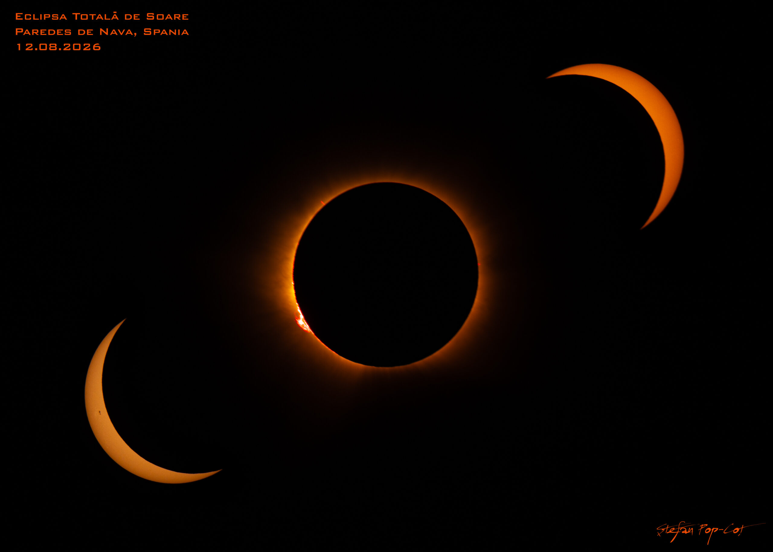 Eclipsa Totală de Soare - 12.08.2026, Spania.